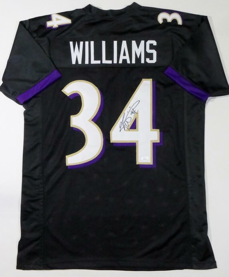 Ricky Williams Autographed Black Custom Jersey