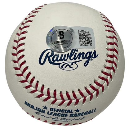 Marcell Ozuna Signed Atlanta Braves Rawlings Official MLB Baseball