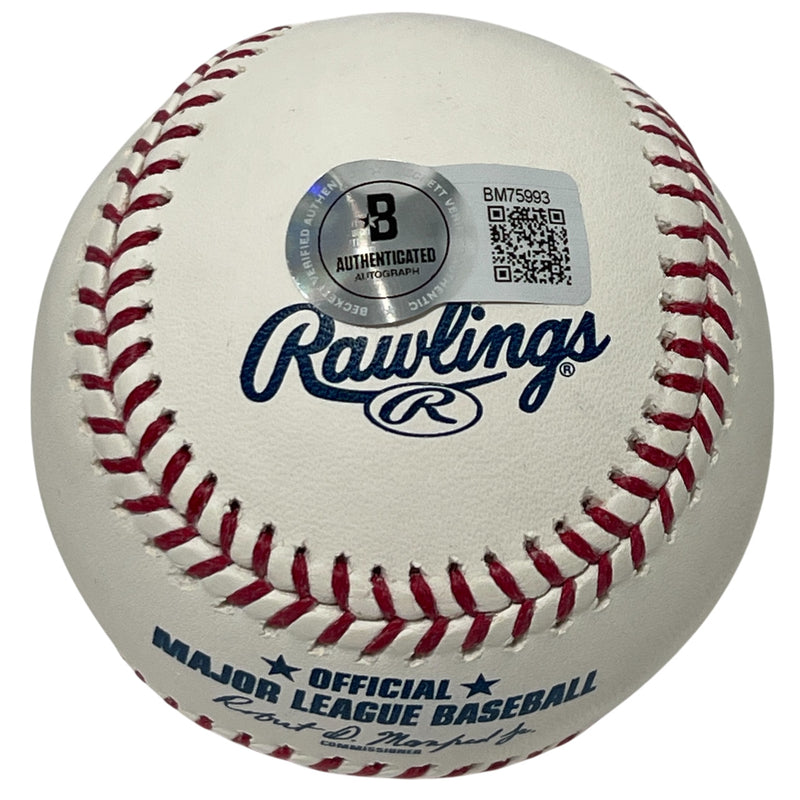 Marcell Ozuna Signed Atlanta Braves Rawlings Official MLB Baseball