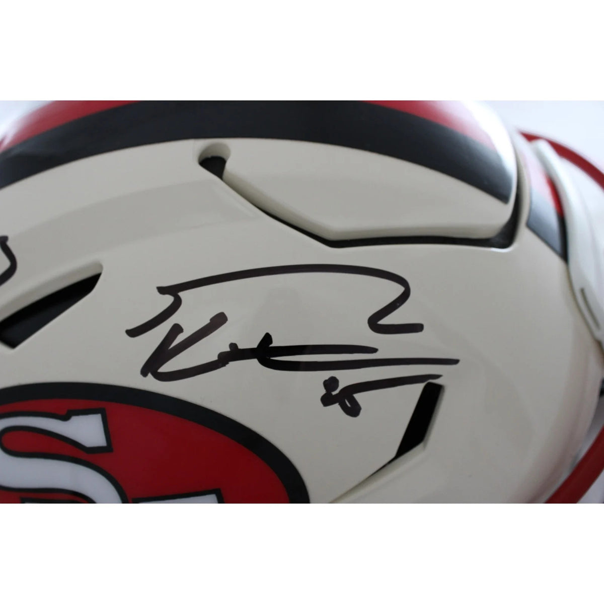 Brock Purdy & George Kittle Signed San Francisco 49ers Retro Speedflex Helmet