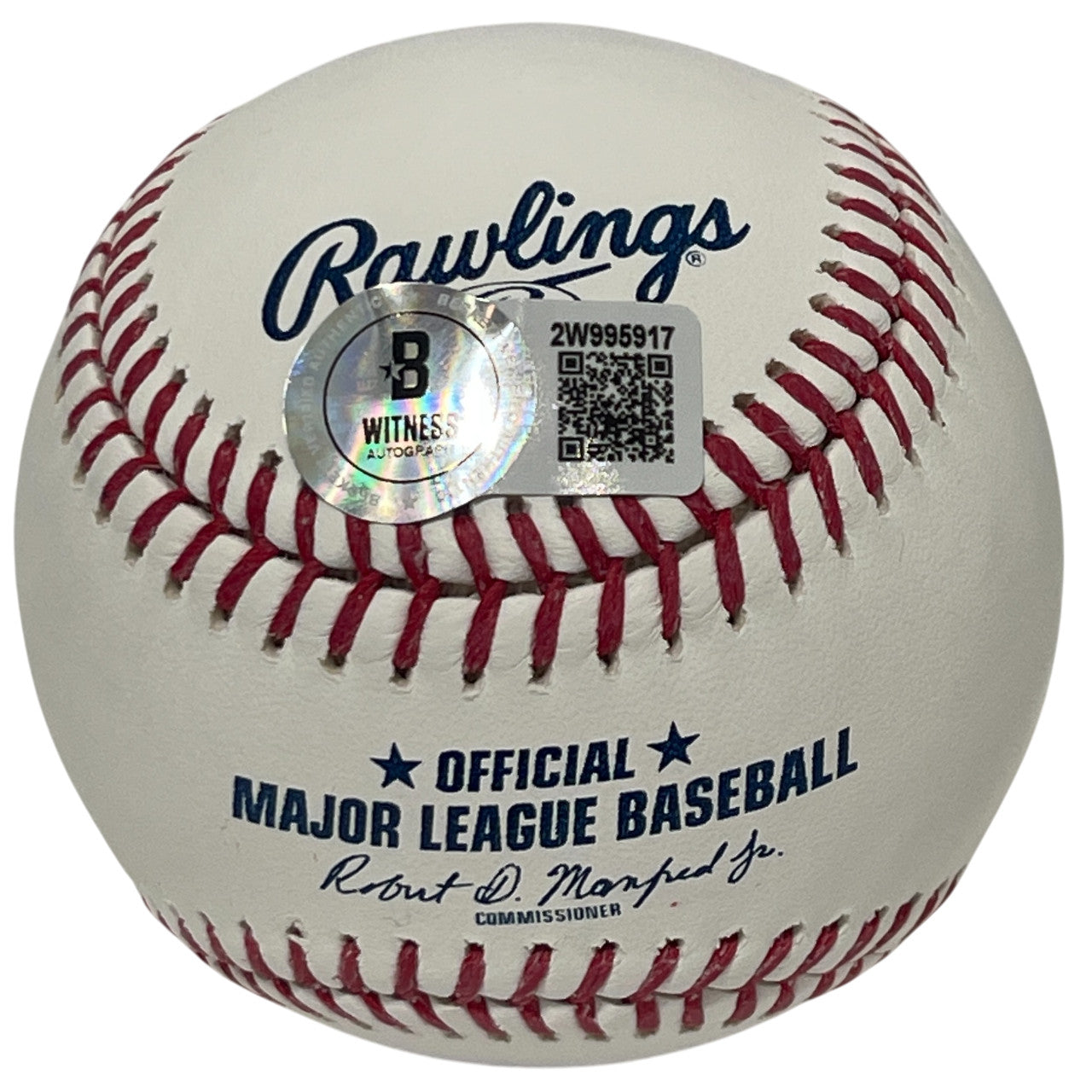 Bob Hamelin Signed Rawlings Official Major League Baseball (94 AL ROY)