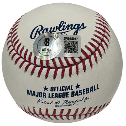 Bob Hamelin Signed Rawlings Official Major League Baseball (94 AL ROY)