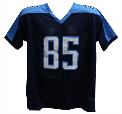 Derrick Mason Autographed Tennessee Titans Custom Football Jersey