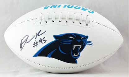 Derrick Brown Autographed Carolina Panthers Logo Football