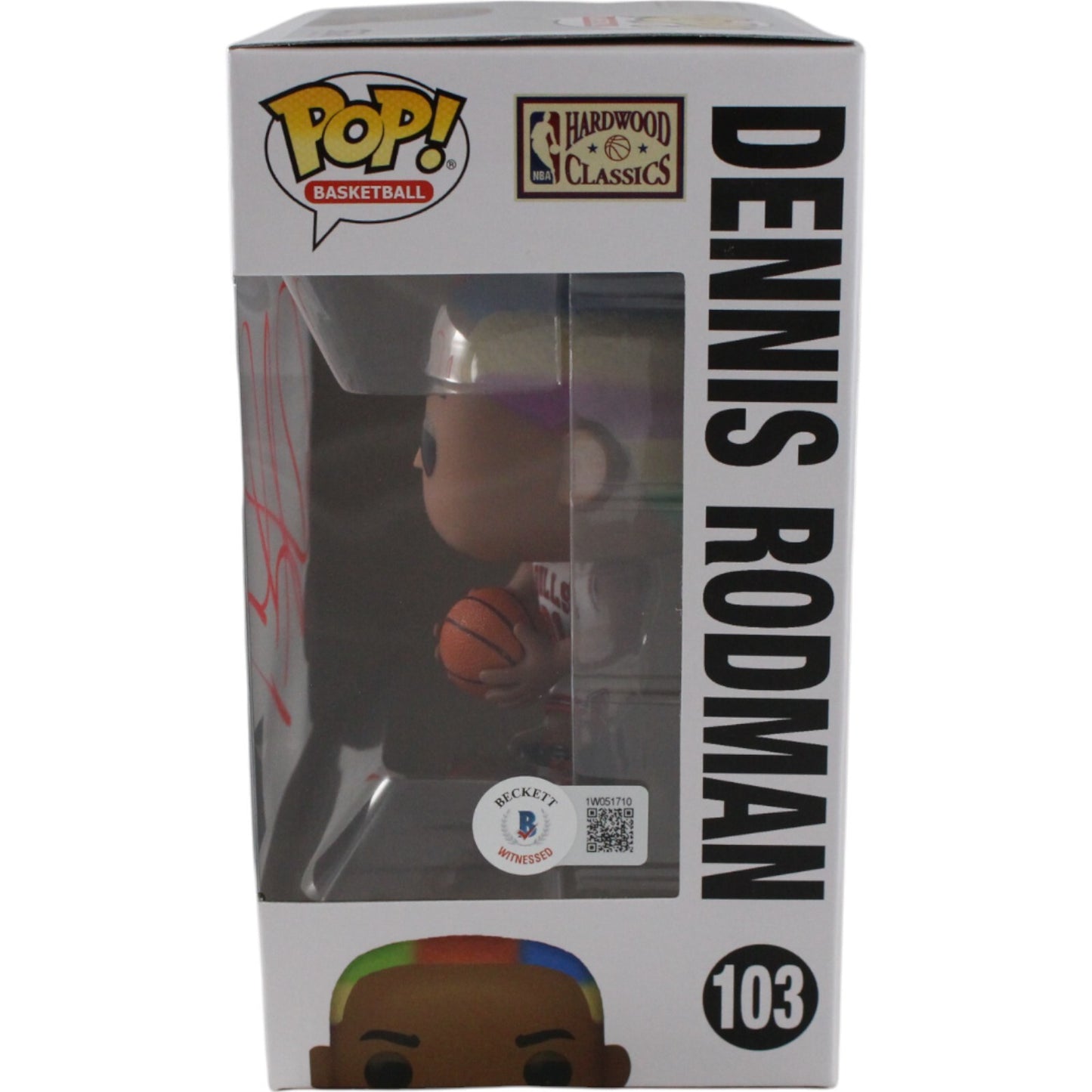 Dennis Rodman Signed Chicago Bulls Funko Pop! #103