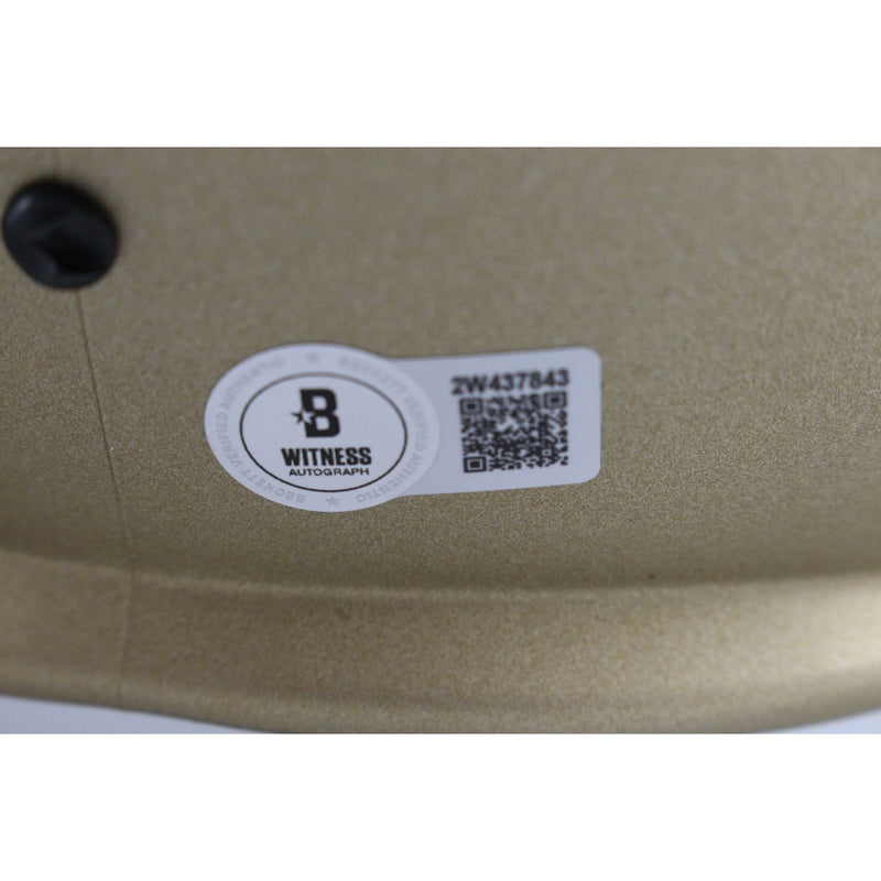 Deion Sanders Autographed Colorado Buffaloes Full Size Gold Replica Helmet