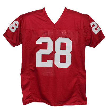 Adrian Peterson Autographed Oklahoma Sooners Style Jersey Beckett BAS