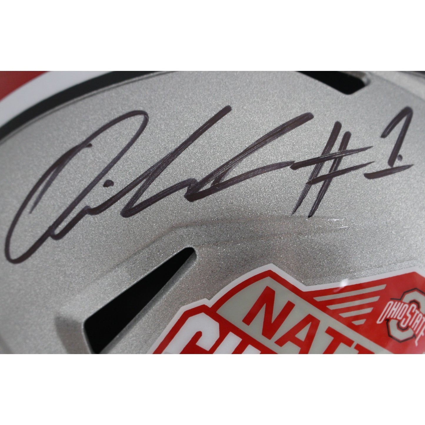 Quinshon Judkins Signed Ohio State National Champions Full Size Helmet