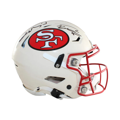 Brock Purdy & George Kittle Signed San Francisco 49ers Retro Speedflex Helmet