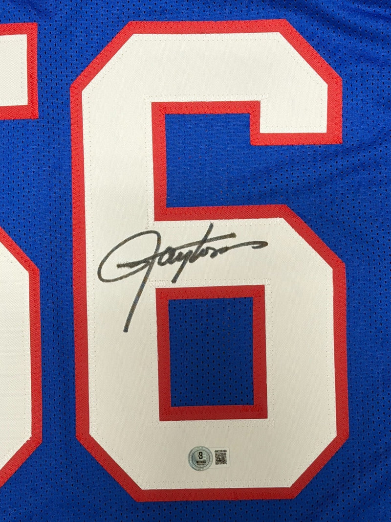 Lawrence Taylor Signed New York Giants Custom Football Jersey Beckett COA