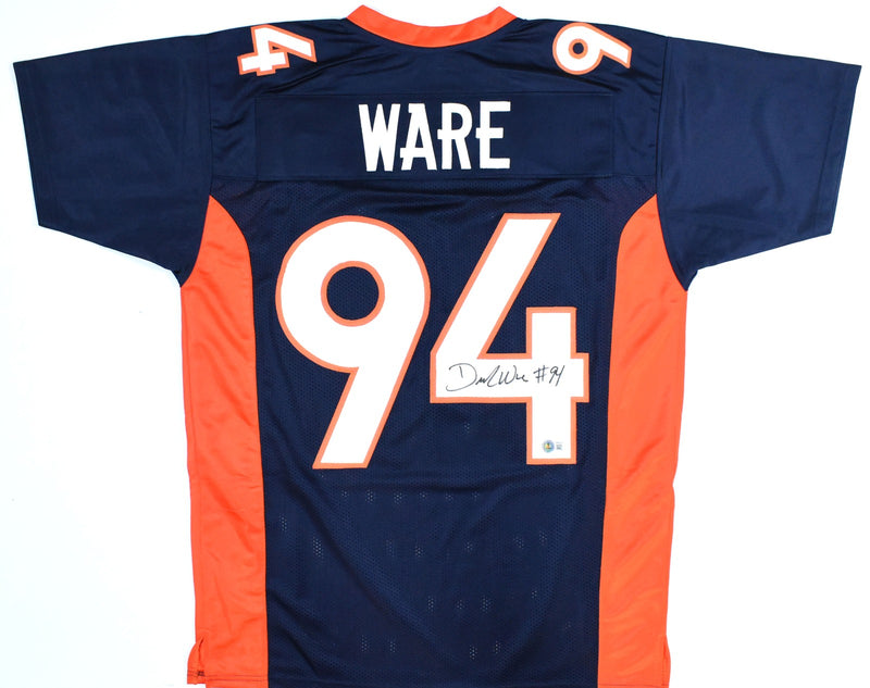 DeMarcus Ware Signed Denver Broncos Custom Blue Jersey