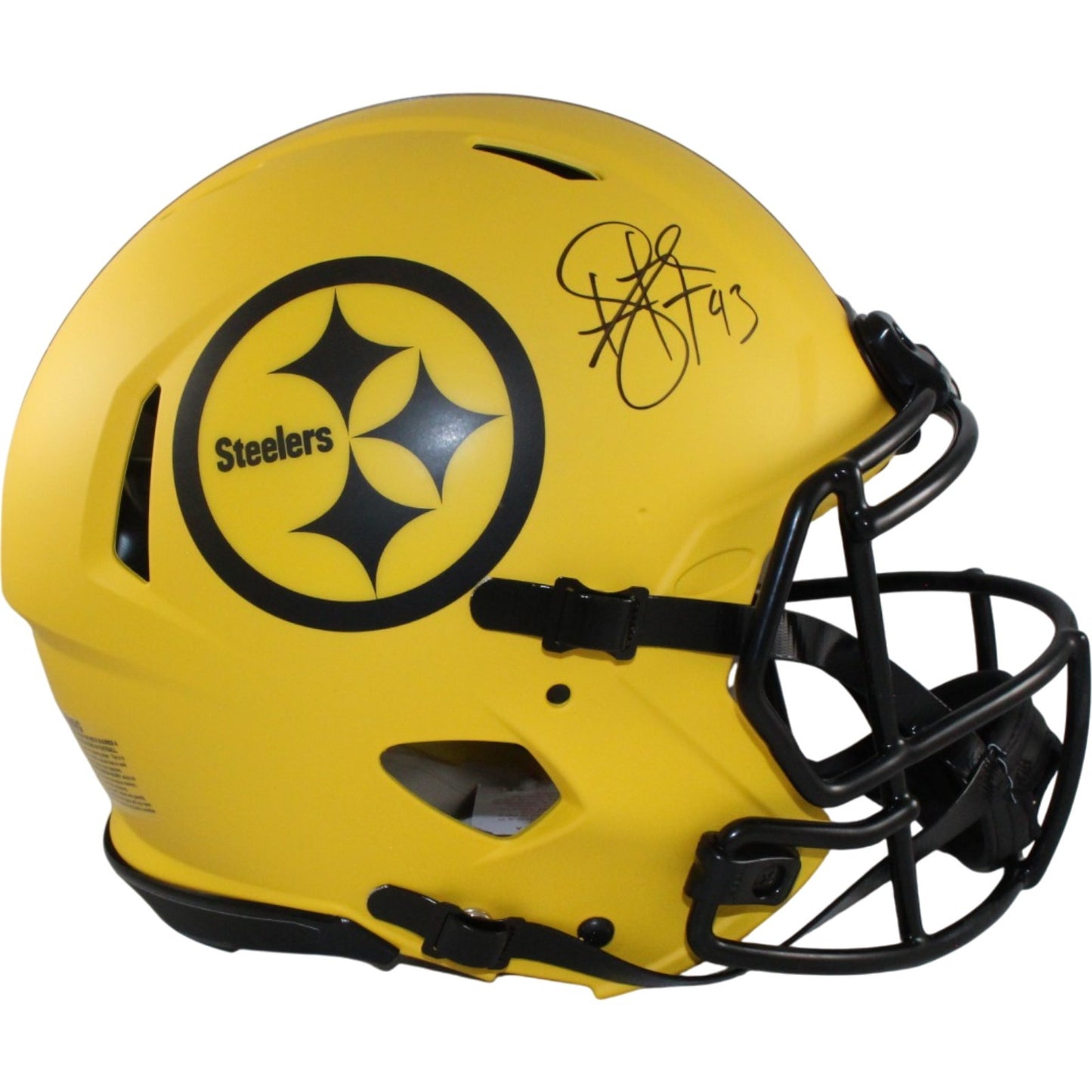 Troy Polamalu Signed Pittsburgh Steelers Authentic Rave Full Size Helmet