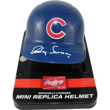 Dansby Swanson Autographed Chicago Cubs Rawlings Mini Batting Helmet