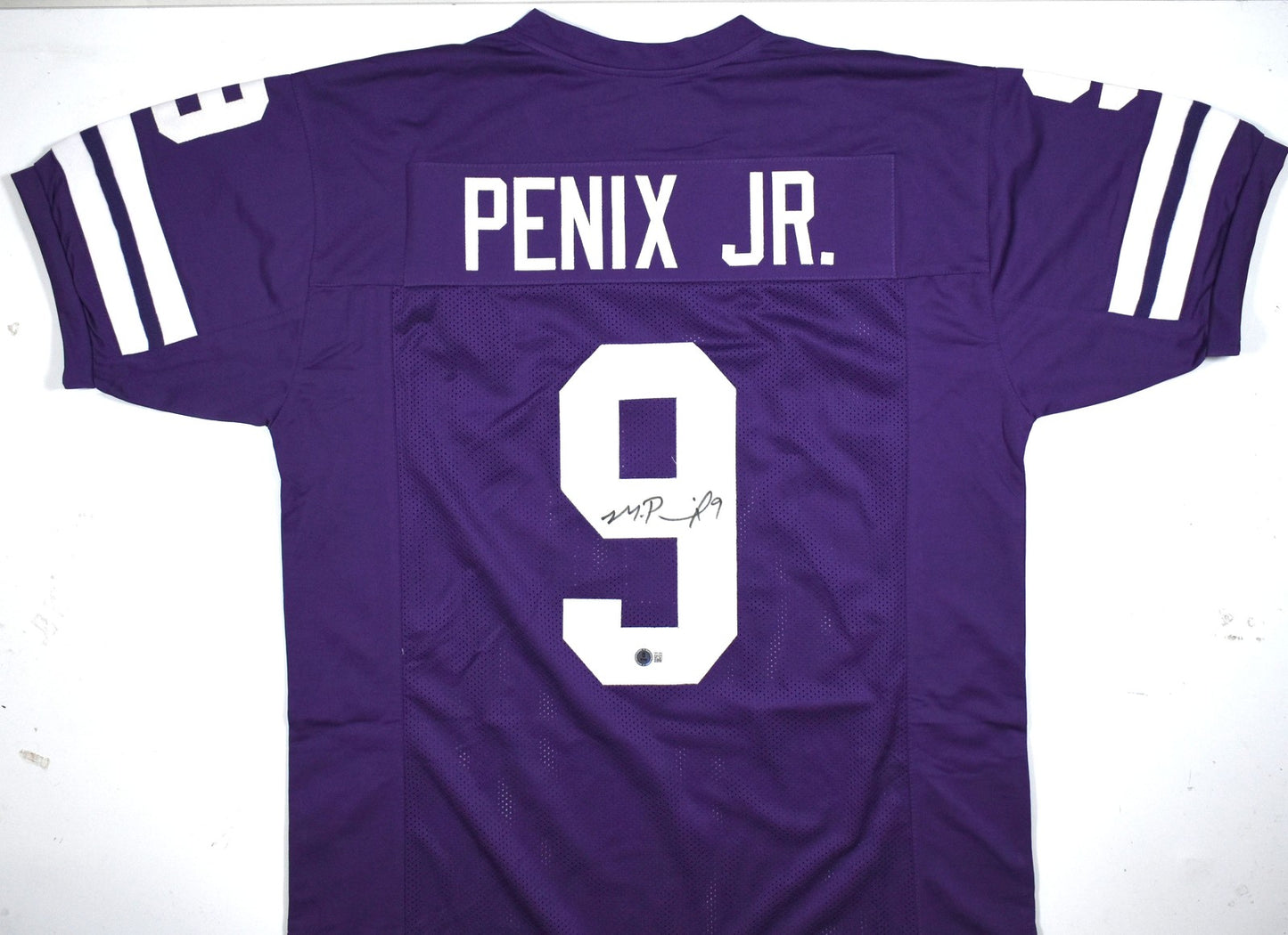 Michael Penix Jr. Autographed Purple Custom Jersey