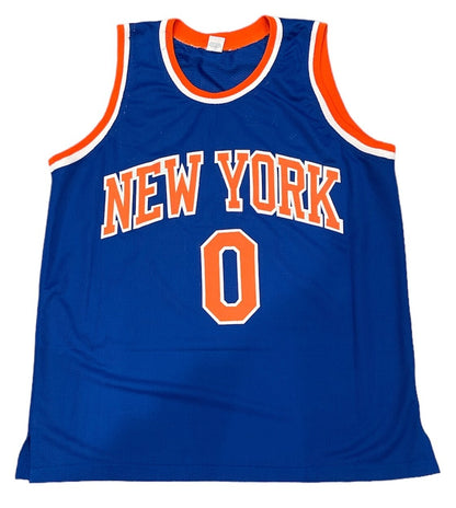 Donte DiVincenzo Signed New York Knicks Custom Jersey (Beckett COA)