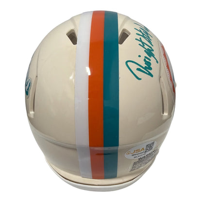 Dwight Stephenson Signed Miami Dolphins Retro Mini Helmet - HOF 98