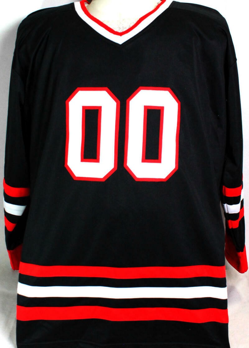 Chevy Chase Autographed Christmas Vacation Black Hockey Jersey