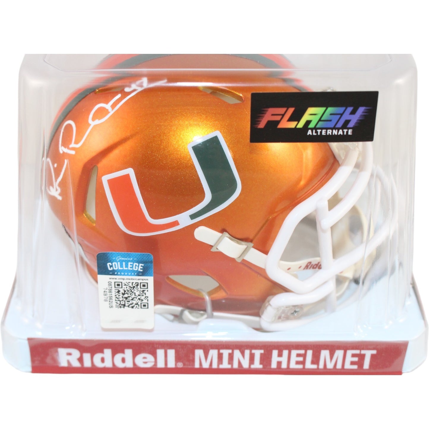 Michael Irvin Autographed Miami Hurricanes Flash Mini Helmet