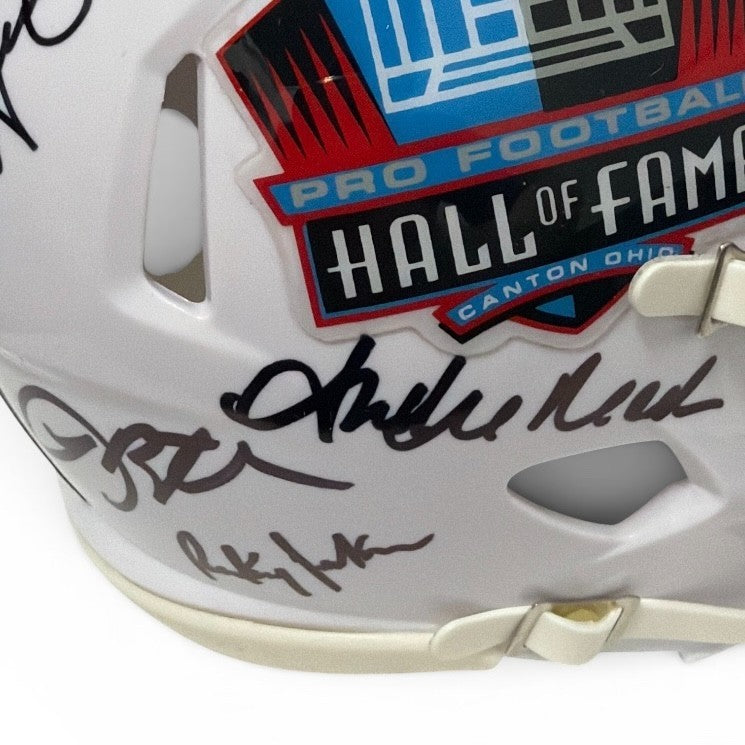 Multi-Signed NFL Hall of Fame Mini Helmet (15 Signatures)