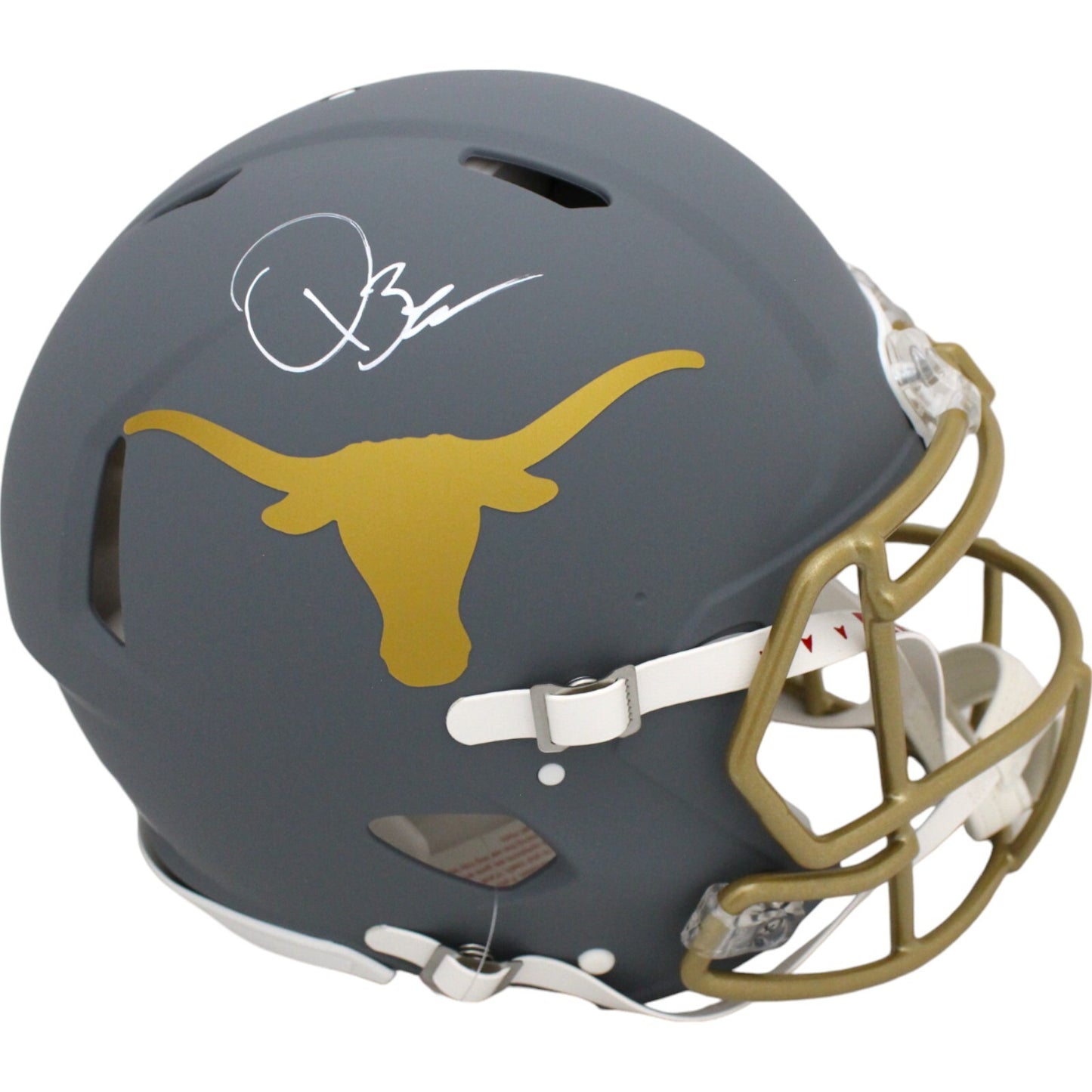 Quinn Ewers Signed Texas Longhorns Full Size Slate Authentic Helmet