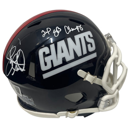Leonard Marshall Signed New York Giants Throwback Mini Helmet 2x SB Champ