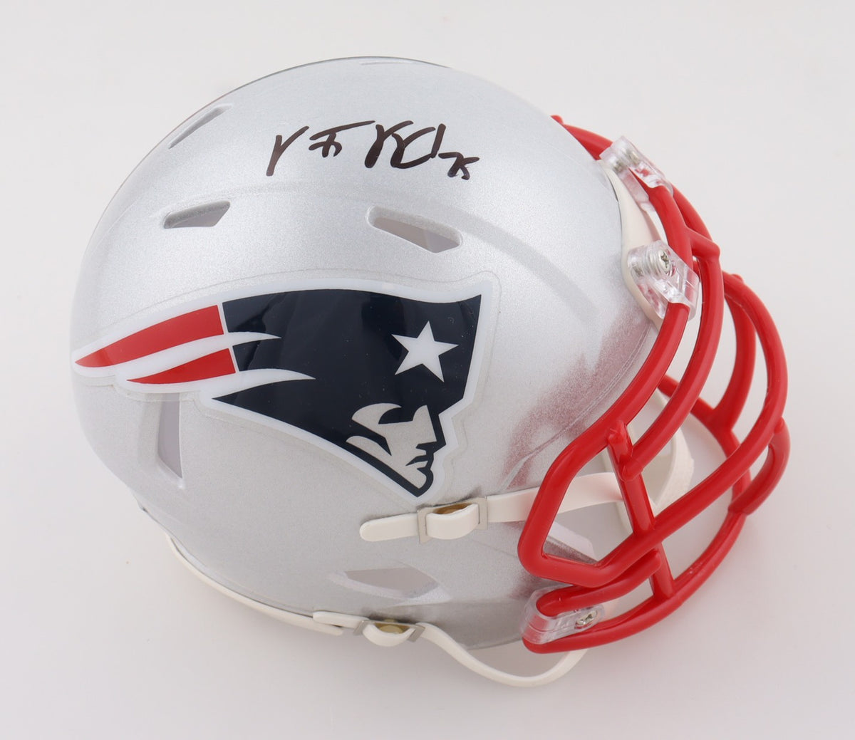 Vince Wilfork Signed New England Patriots Mini Helmet
