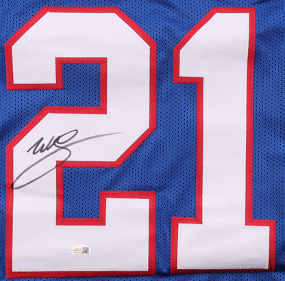 Willis McGahee Autographed Buffalo Bills Blue Custom Jersey