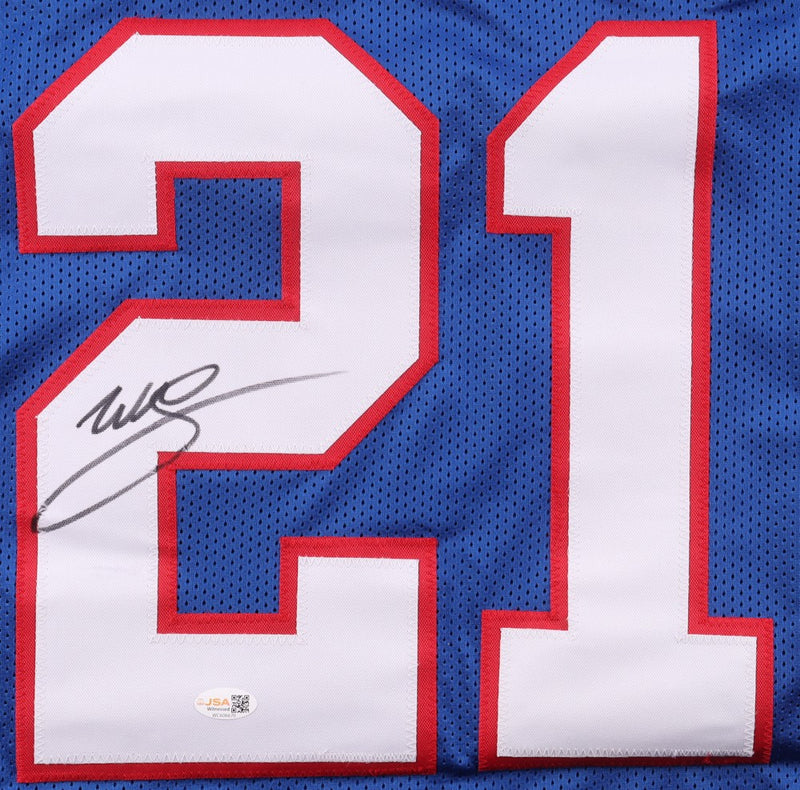 Willis McGahee Autographed Buffalo Bills Blue Custom Jersey
