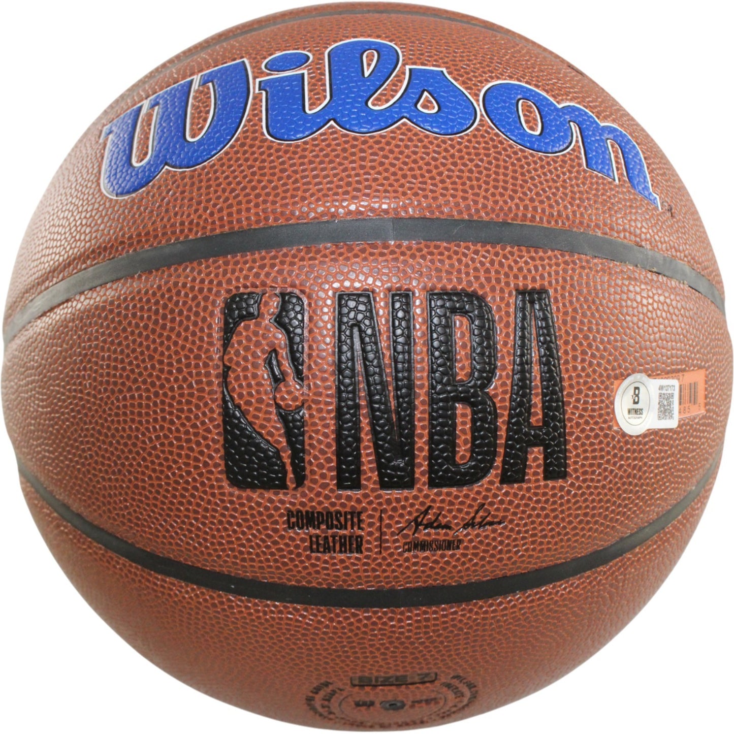 Dennis Rodman Signed Detroit Pistons Wilson Logo Basketball (Beckett BAS)