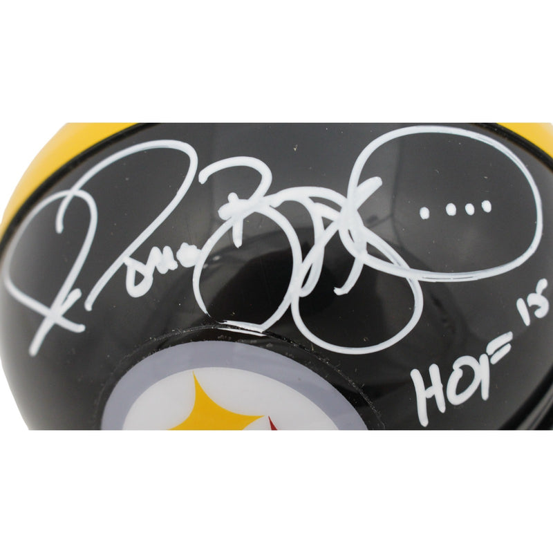 Jerome Bettis Pittsburgh Steelers Signed VSR4 Mini Helmet HOF