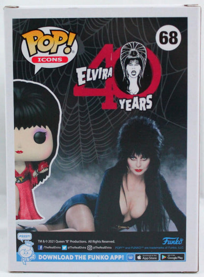 Cassandra Peterson Autographed Elvira Funko Pop Figurine #68