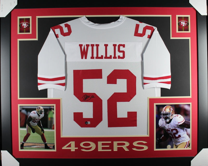 Patrick Willis Signed Framed Pro Style Football Jersey