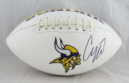 Case Keenum Autographed Minnesota Vikings Logo Football