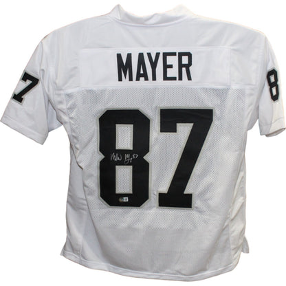 Michael Mayer Autographed Pro Style White Jersey (Beckett COA)