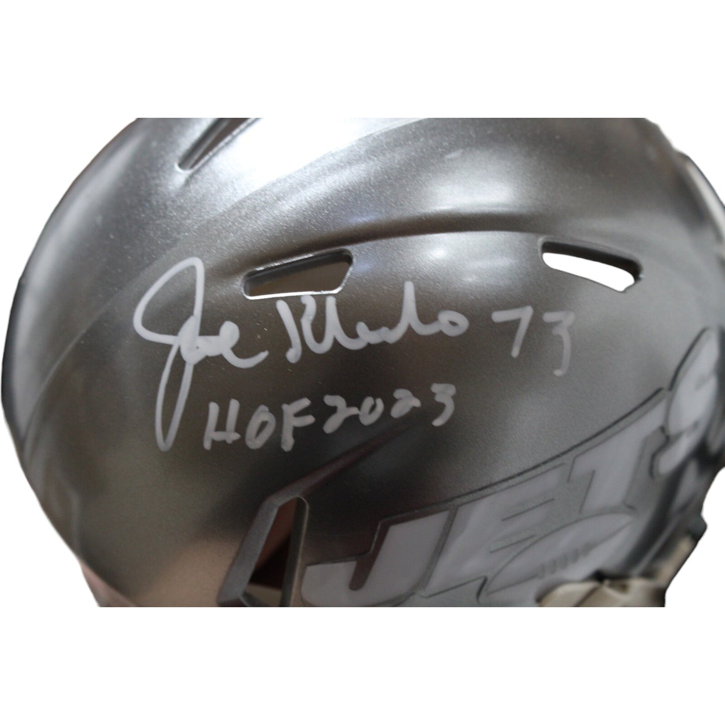Joe Klecko Autographed New York Jets Flash Mini Helmet (BAS)