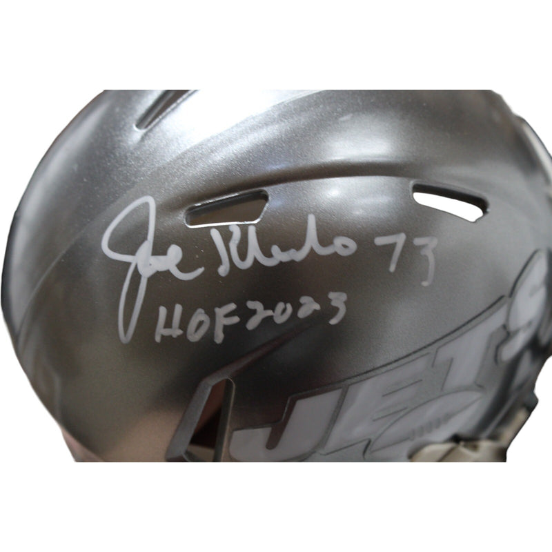 Joe Klecko Autographed New York Jets Flash Mini Helmet (BAS)