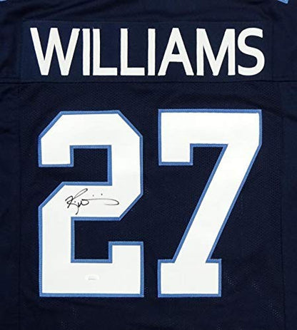 Ricky Williams Autographed Blue Custom Jersey