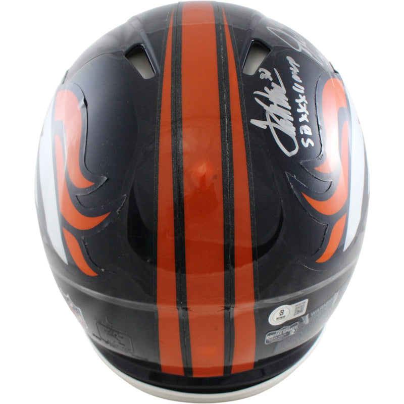 John Elway, Terrell Davis & Von Miller Signed Denver Broncos Full Size Helmet