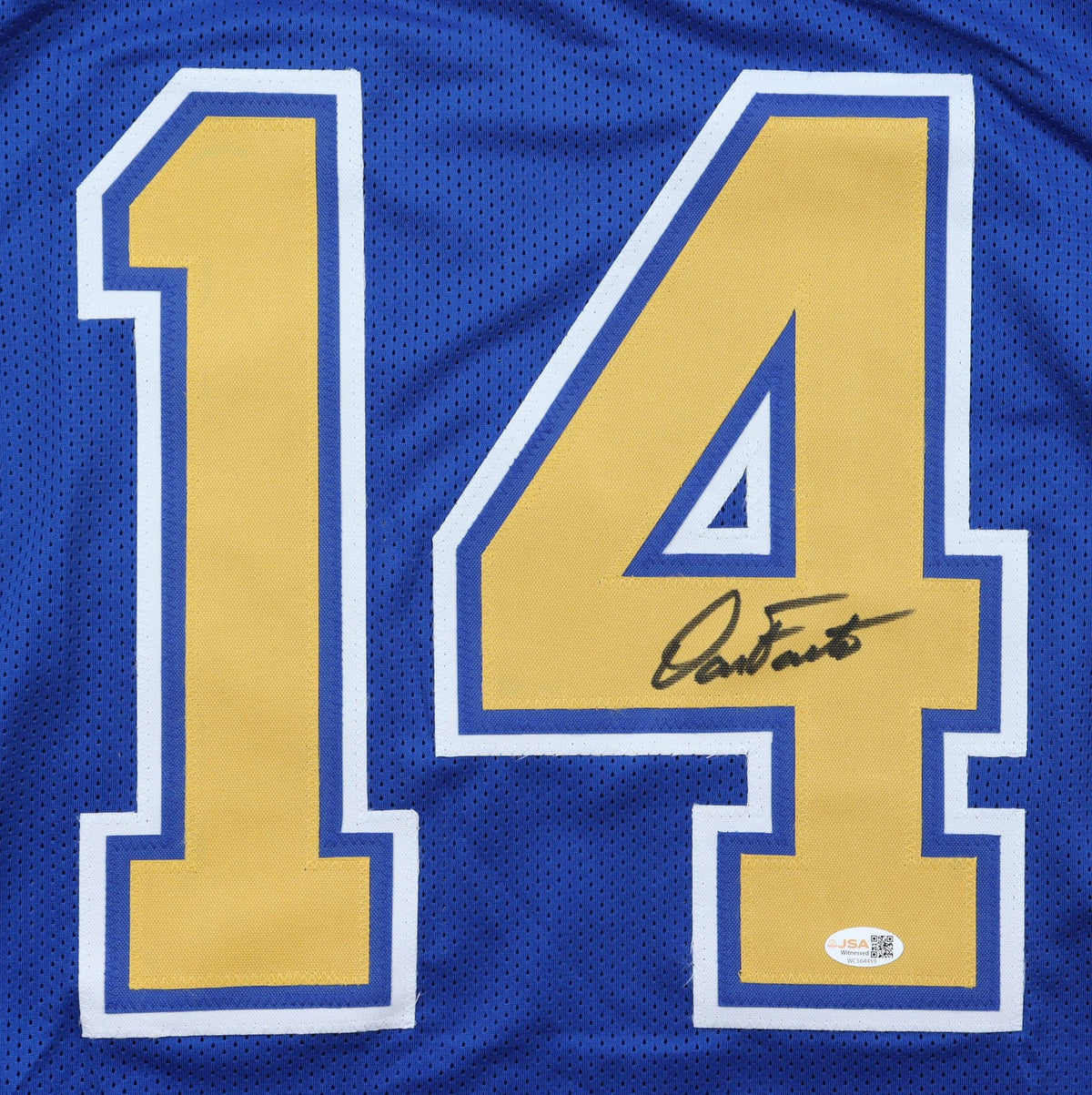 Dan Fouts Autographed San Diego Chargers Blue Custom Jersey