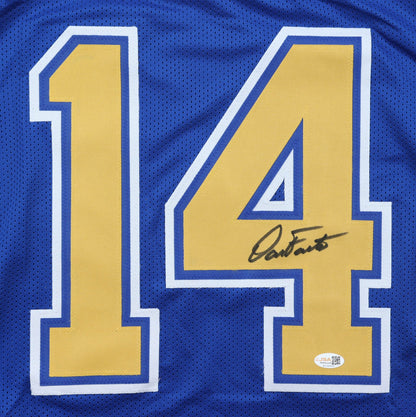 Dan Fouts Autographed San Diego Chargers Blue Custom Jersey