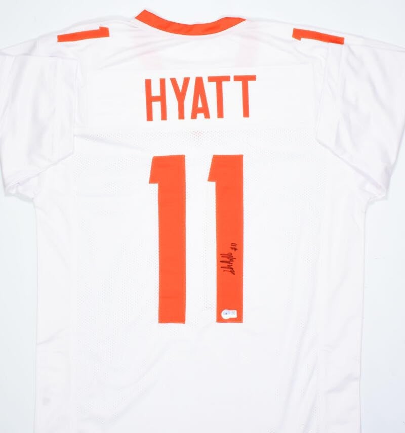 Jalin Hyatt Signed Tennessee Volunteers White Custom Jersey