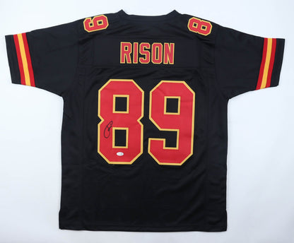 Andre Rison Autographed Kansas City Chiefs Black Custom Jersey