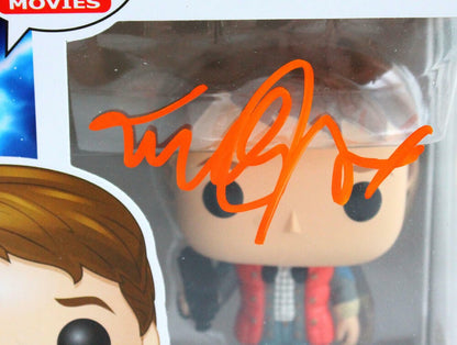 Michael J. Fox Signed Marty McFly Funko Pop Figurine #961