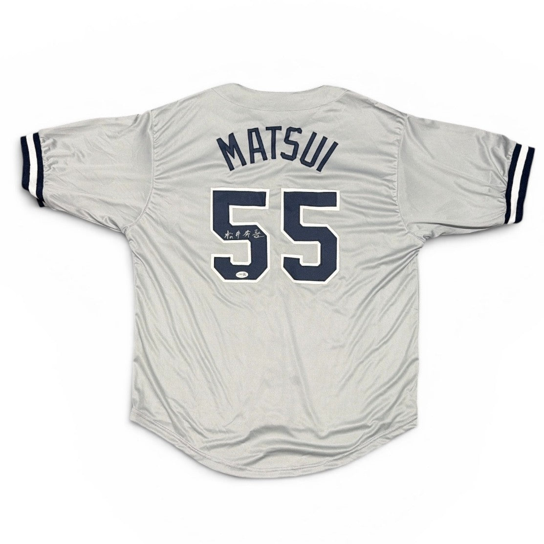 Hideki Matsui Autographed New York Yankees Custom Jersey - Kanji Signature