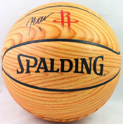 John Wall Signed Houston Rockets Spalding Wood Grain Basketball