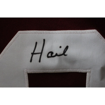 Dave Robinson Signed Custom Maroon Jersey with 3 Inscriptions (JSA)