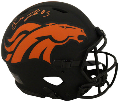 Drew Lock Autographed Denver Broncos Authentic Eclipse Full Size Helmet