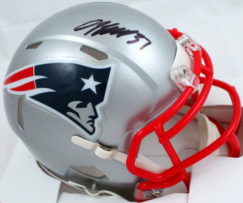 Damien Harris Signed New England Patriots Speed Mini Helmet