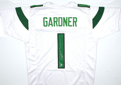 Ahmad Sauce Gardner Signed New York Jets White Custom Jersey