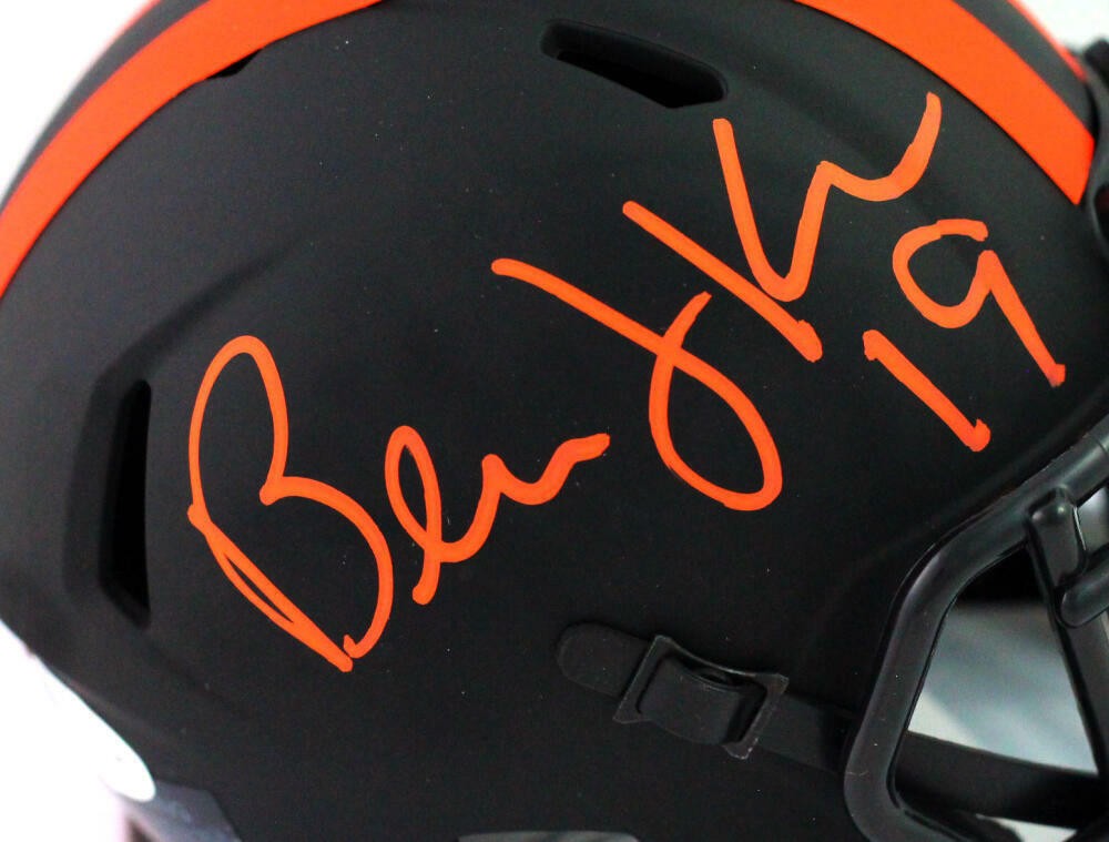 Bernie Kosar Signed Cleveland Browns Eclipse Mini Helmet